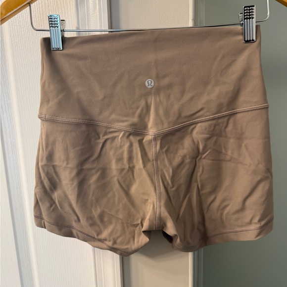 lululemon athletica Pants - Lululemon Tan/gray High-Waisted Shorts